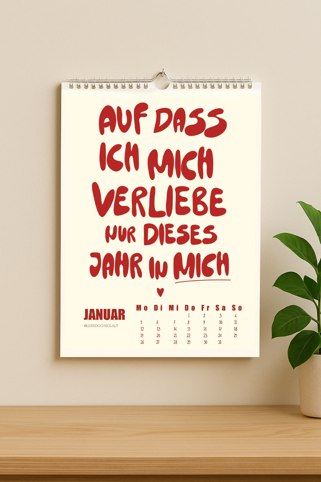 Kalender 2026 - Ein Jahr zum fühlen